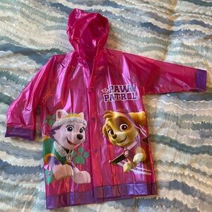 🛑 SOLD 🛑 Pink Paw Patrol Raincoat Size Small Skye Everest